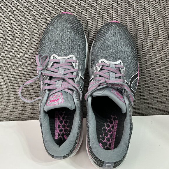 Asics Women's Gel-Nimbus 23 Running Shoes Gray & Pink Size 11Lightweight - Picture 7 of 9